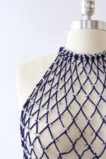 Sapphire Siren Fishnet Halter (S-L)