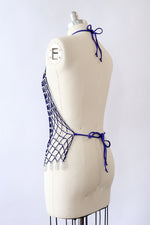 Sapphire Siren Fishnet Halter (S-L)