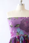 Grape Goddess Strapless Dress XS-S/M