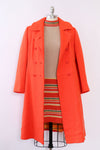 Techno Tangerine Tweed Coat M-M/L