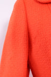 Techno Tangerine Tweed Coat M-M/L