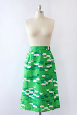 Malia Green Marina Cotton Skirt S