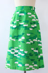 Malia Green Marina Cotton Skirt S