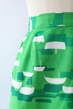 Malia Green Marina Cotton Skirt S