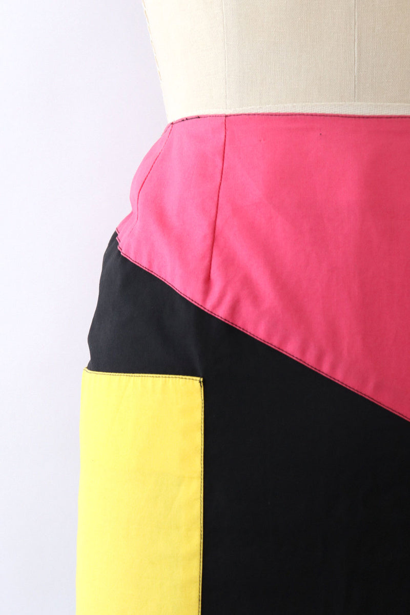 Guy Laroche Colorblocked Pencil Skirt XS