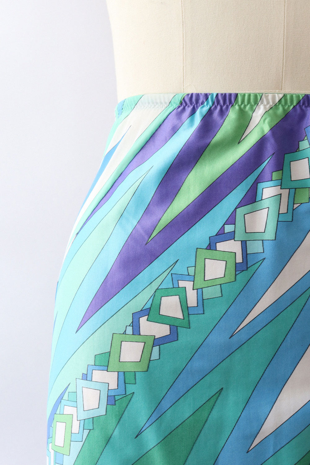 Pucci Seafoam Slip Skirt M