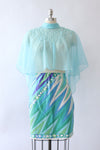 Pucci Seafoam Slip Skirt M