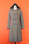 Electric Houndstooth Duffle Coat S