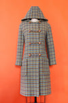 Electric Houndstooth Duffle Coat S