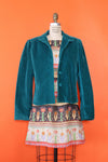 Teal Cord Boxy Jacket S/M