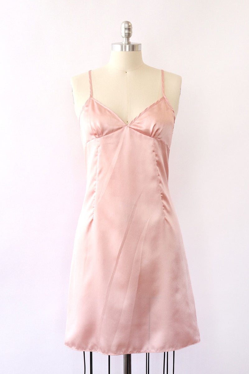 Galliano Primrose Satin Mini Slip M