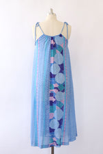 Rose Marie Reid Pebbled Periwinkle Sundress S-L