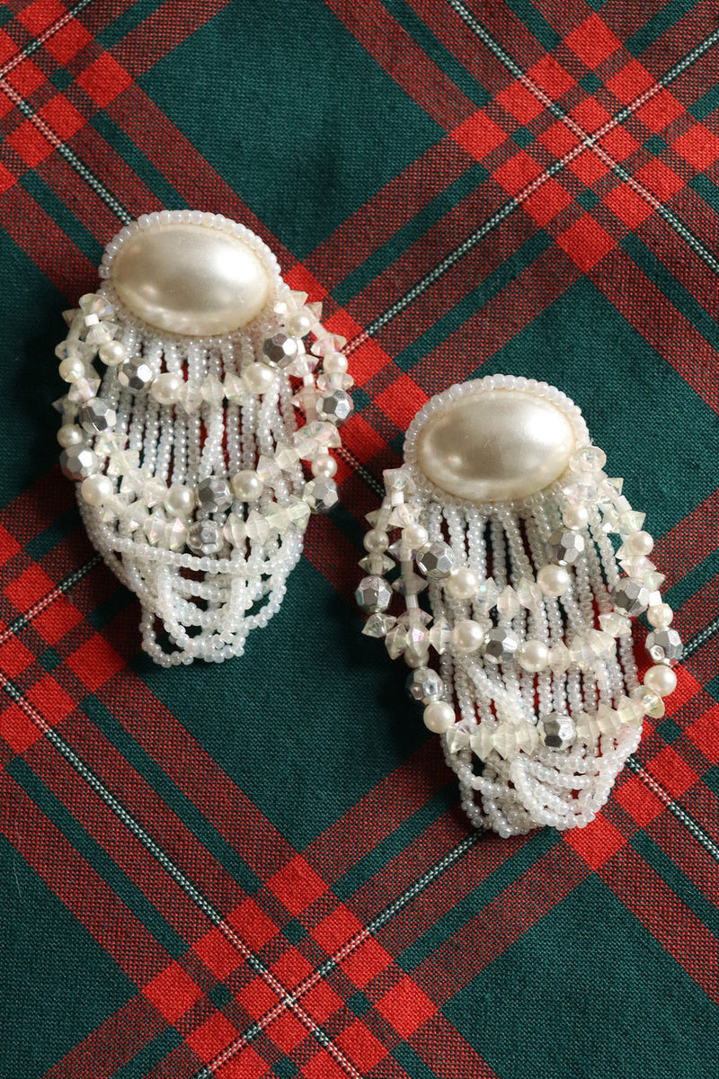 Snow White Beaded Earrings