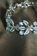 Coro Baby Blue Leaf Bracelet