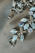 Coro Baby Blue Leaf Bracelet