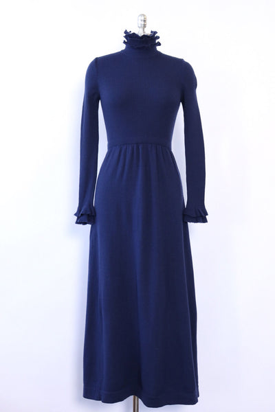 Roncelli Navy Rib Knit Maxi XS-M – OMNIA