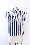 Nautical Navy Tie Top S-S/M