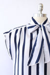 Nautical Navy Tie Top S-S/M