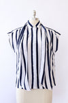 Nautical Navy Tie Top S-S/M