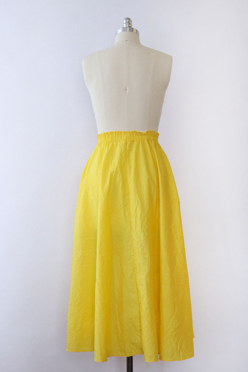 Sunshine Yellow Parachute Pocket Skirt S/M