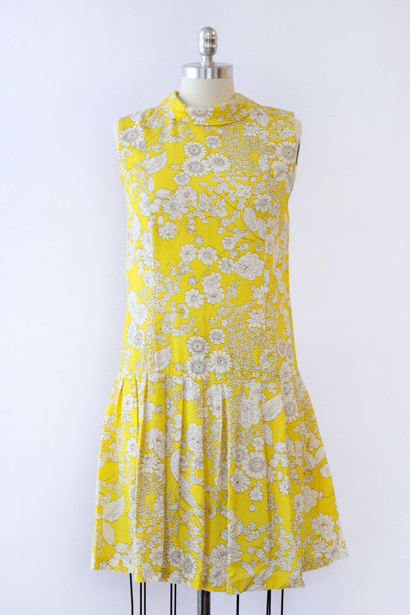 Ditsy Daffodil Dropwaist Dress S