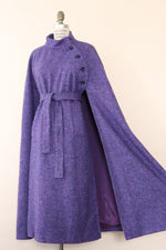 Hourihan Iris Wool Belted Cape M/L