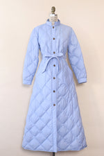 Eddie Bauer Dawn Blue Puffer Maxi Coat M