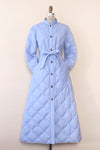 Eddie Bauer Dawn Blue Puffer Maxi Coat M