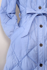 Eddie Bauer Dawn Blue Puffer Maxi Coat M