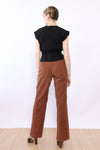 Bark Brown Corduroy Flares S/M