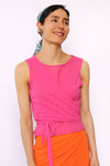 Raspberry Crepe Tank Twinset XS-M