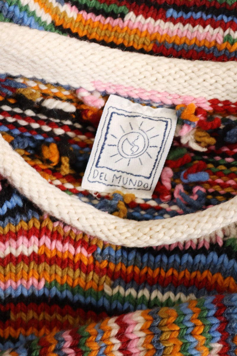 Del Mundo Rainbow Wool Sweater S-L