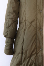 Moss Green Down Puffer Coat S