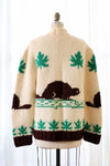 Handknit Beaver Sweater L