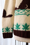 Handknit Beaver Sweater L