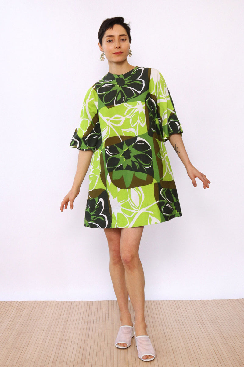 Malia Mod Lime Bell Sleeve Mini XS/S