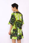 Malia Mod Lime Bell Sleeve Mini XS/S