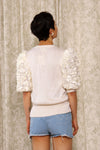 Nannell Pearly Puff Sleeve Cardigan XS/S