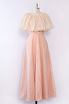 Creamsicle Eyelet Ruffle Gown S