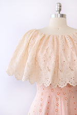 Creamsicle Eyelet Ruffle Gown S