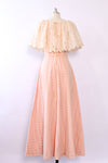 Creamsicle Eyelet Ruffle Gown S