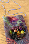 Beaded Woven Pouch Purse