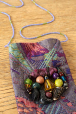 Beaded Woven Pouch Purse