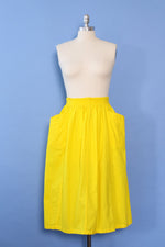 Citron Cotton Pocket Skirt M