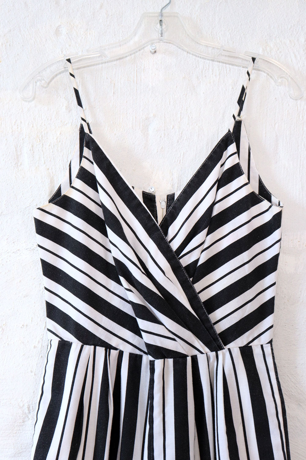 Monochromatic Stripe Crop Jumpsuit S-S/M