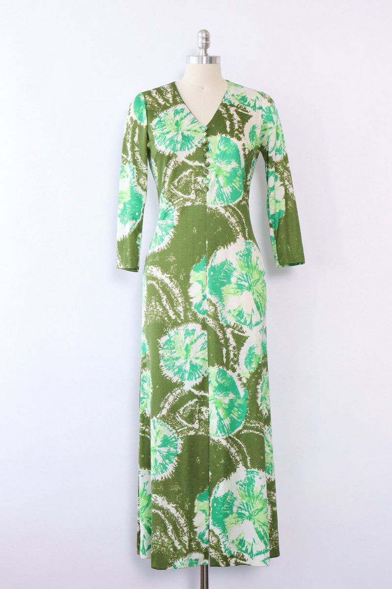 Forest Tie Dye Maxi Dress M/L