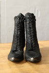 Goth Rhiannon Western Leather Boots 8