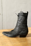 Goth Rhiannon Western Leather Boots 8