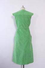 Snap Pea Ultrasuede Tie Dress XS/S