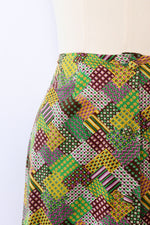 Calico Patchwork Print Skirt XS/S